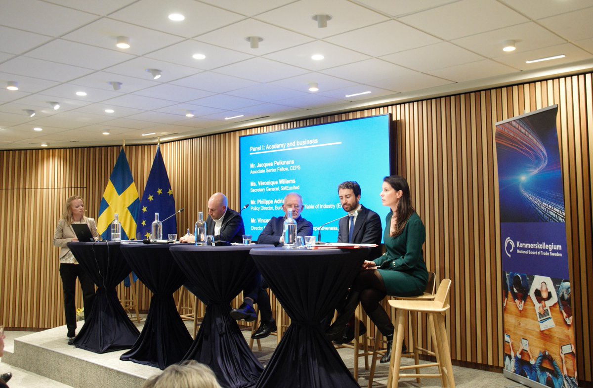 'We need an #SME-friendly and competitive single market for a strong and liveable Europe. #SMEs, like bees, thrive in the right environment' - SG @VCWillems at the Swedish Permanent Representation event on the future of the #singlemarket. ▶️Read more: bit.ly/3UwFJEG