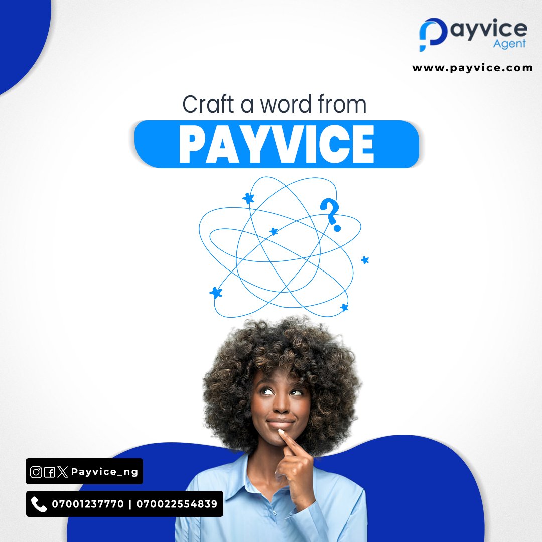Share your answers in the comments.

Download the Payvice app on Google Playstore or Applestore, transact and earn.

#Riddles
#BillsPayments 
#PayvicePadi
#PayBills