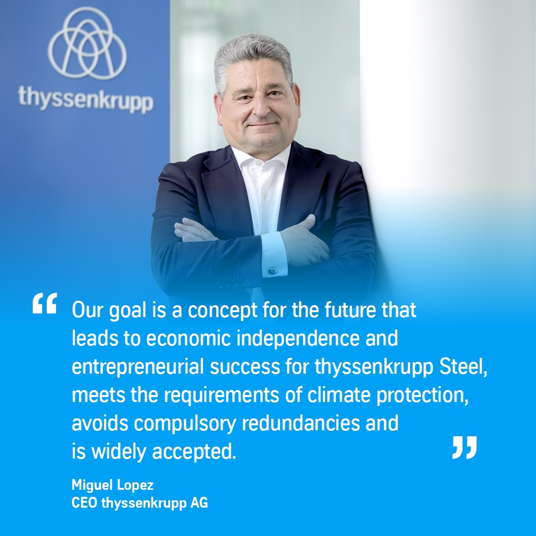 #thyssenkrupp and the EP Corporate Group have agreed on EPCG to take stake in thyssenkrupp's #steel business. The partnership is a significant contribution to safeguarding the future of the #steelindustry in Germany. Read more: thyssenkrupp-dirico.com/lhfSU