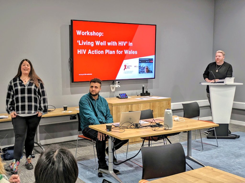 Our workshop has just started: 'Living Well with #HIV' in the HIV Action Plan for Wales. This event is organised in partnership with @FastTrackCymru, National AIDS Trust (NAT), and @HIVOutcomes!