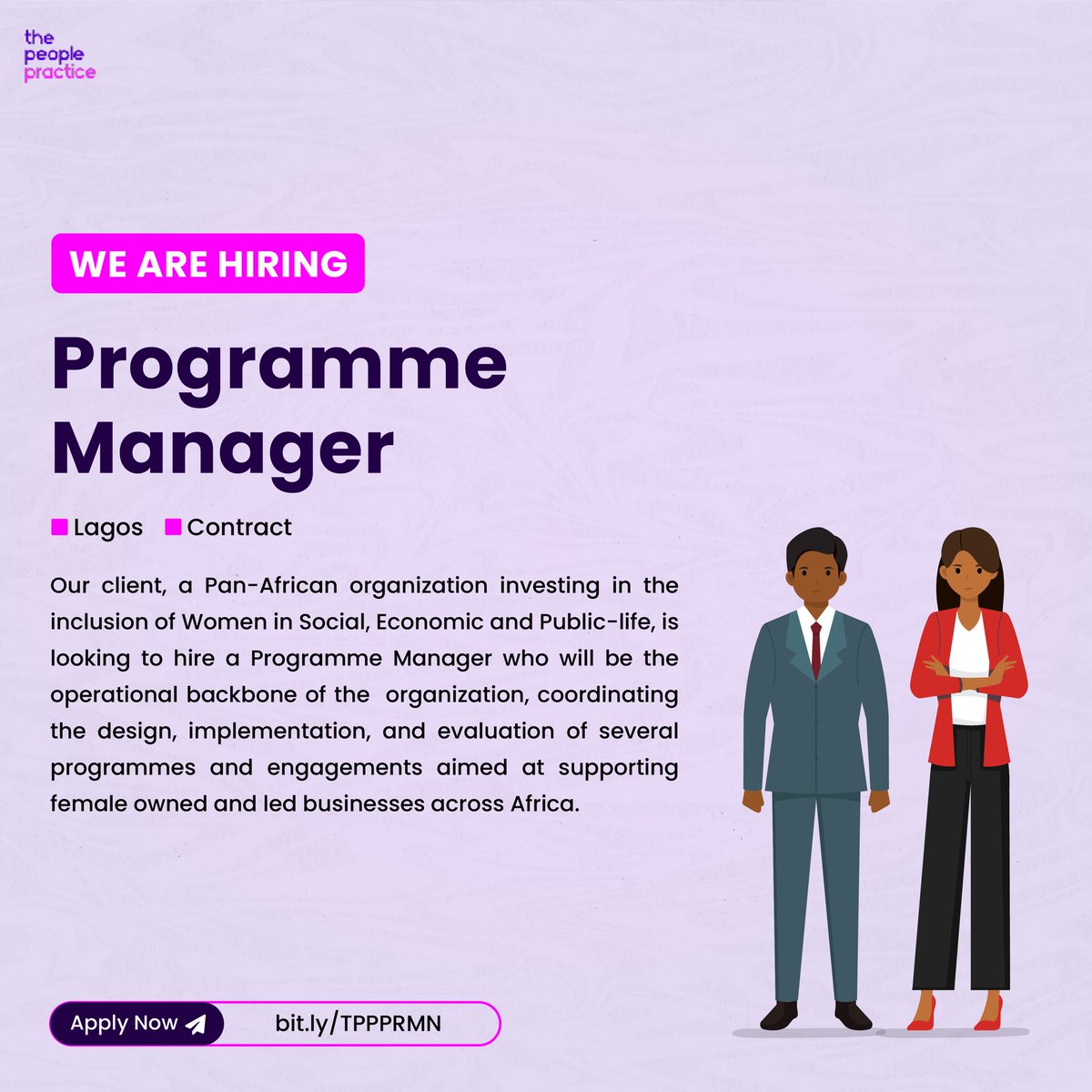 Do you have a degree in Economics, international relations or other related disciplines?

Do you have experience in operations and project planning with a diverse team in fast-paced environments?

Yes? Please apply here;
bit.ly/TPPPRMN

#programmemanager
