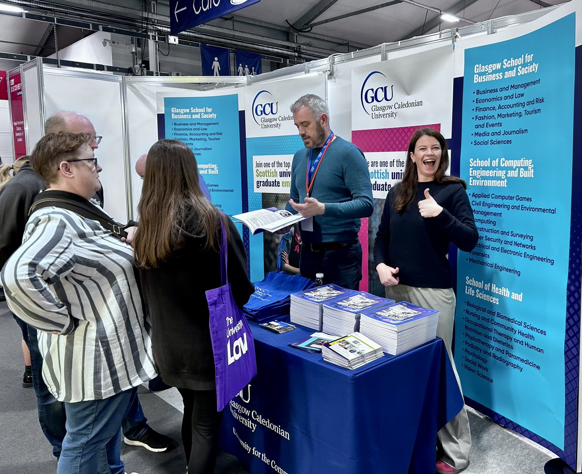 🎉 Live from @ucas_online Discovery Lisburn 🎉 Our GCU experts are helping attendees find out about traditional degrees, apprenticeships, careers, and more. Come and say hi! 👋 #WeAreGCU | #UCASDiscovery