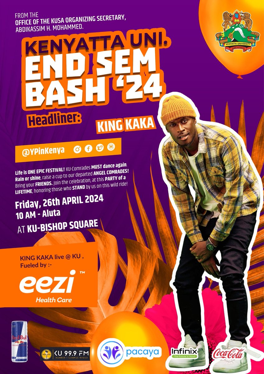 K.U end of semester bash brought to you by @RabbitTheKing ,  powered by Eezi ! Time to let loose and celebrate after hizo ma papers whew! 🚀

 #SemesterSuccess #PoweredByEezi #kakaempireisthelifestyle #KenyattaUniversity