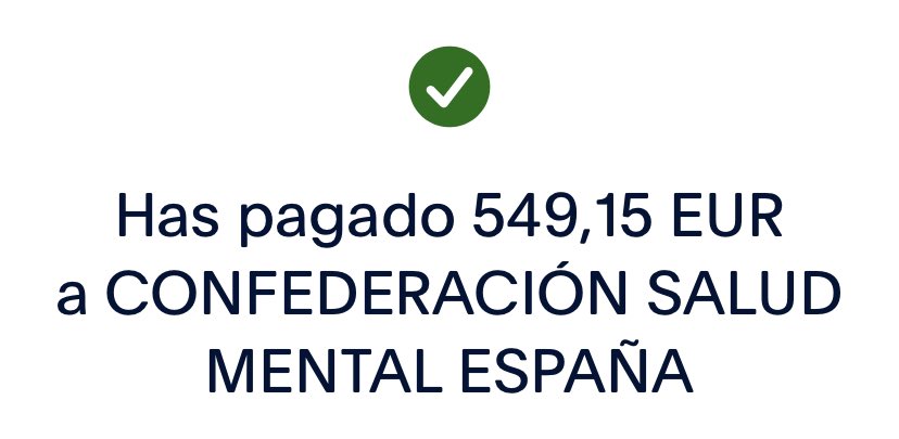 After a lot of work. We have donated the money to @consaludmental Thank you very much to all the people who have supported us.