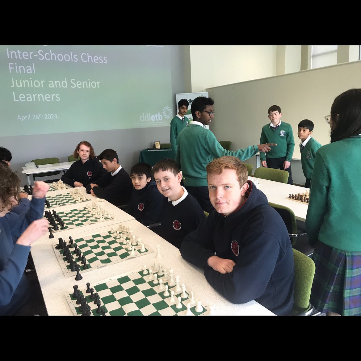 Thrilled to attend the inaugural DDLETB Internet-schools Chess Final at our Head Office! We are delighted to be meeting with our @ddletb community. Let the games begin! 🏆🎉 #ChessFinal #CommunityColleges #DDLETB