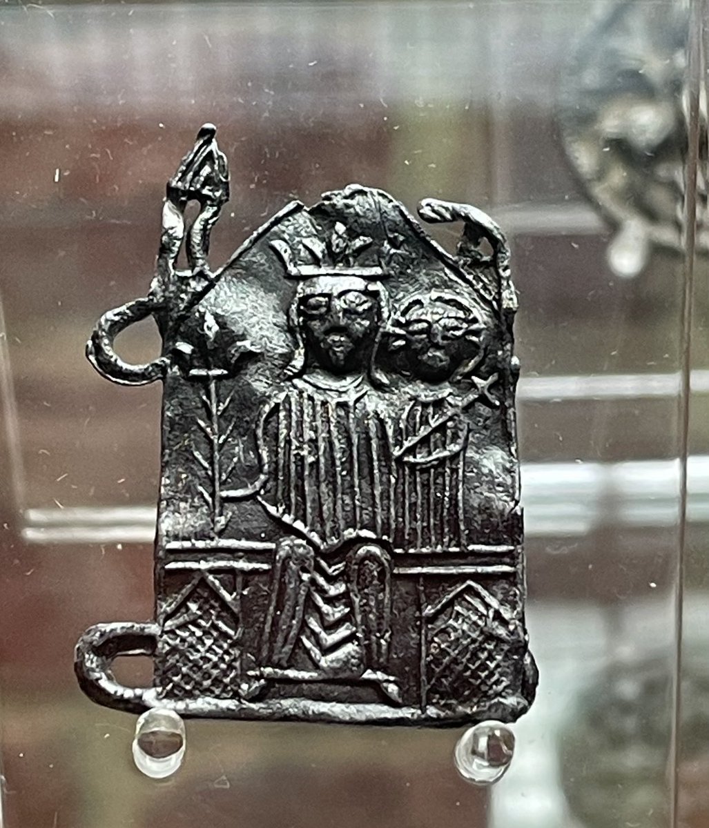 For #FindsFriday this rather nice pilgrim badge from Wroclaw showing Virgin and Child. The assumption is that it is from Aachen, but is that assumption right? Could such badges be sold at other Marian shrines?
