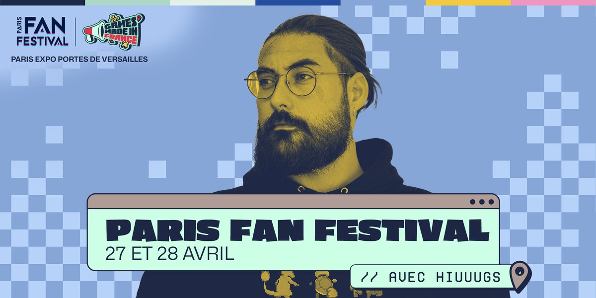 Dès demain, retrouve @Hiuuugs au @ParisFanFest, le rendez-vous de la culture pop à Paris ! Il te présentera plusieurs jeux que tu pourras découvrir en direct sur le stand des jeux français 🎮 Rendez-vous demain à 10h sur sa chaîne Twitch 👇 twitch.tv/hiuuugs