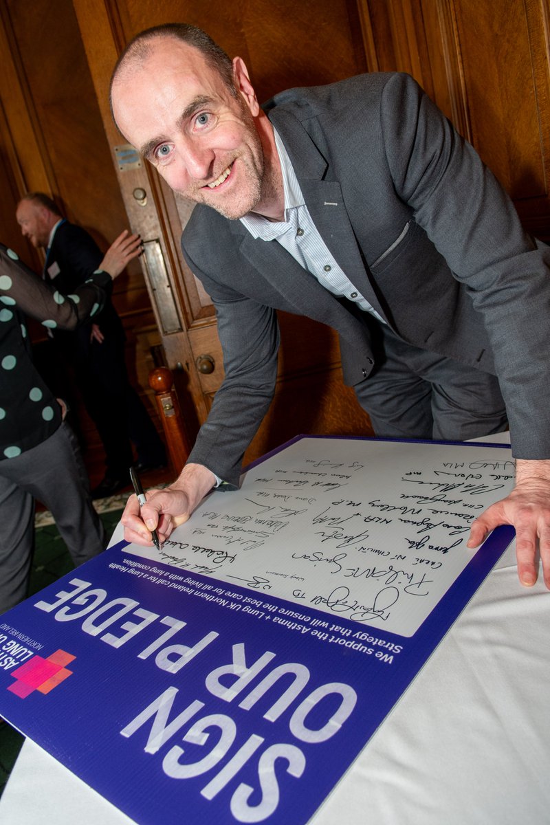 Thank you @MarkHDurkan for attending our event at Stormont this week to launch our new report, 'Saving your Breath'. We really appreciate your time and support for people with lung conditions in NI. asthmaandlung.org.uk/saving-your-br…