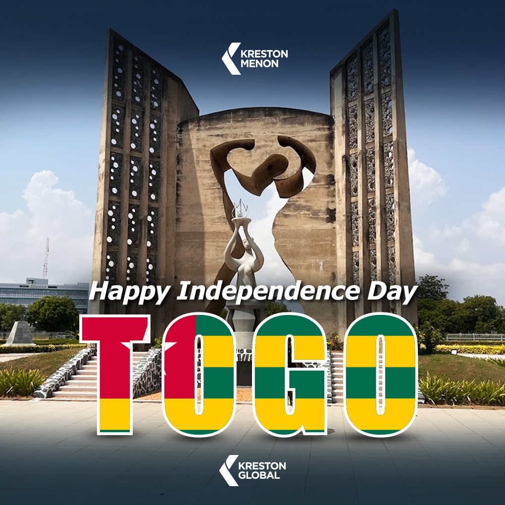 Happy Independence Day, Togo! 🇹🇬

#April27th #togoday #happyindependence #WestAfrica #Guinea #Kreston #KrestonMenon #KrestonGlobal #knowingYou