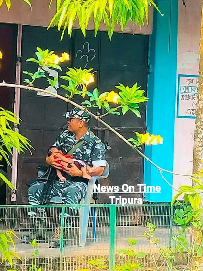 Somewhere in Tripura, salute to the Jawan 🙏 #Election2024
