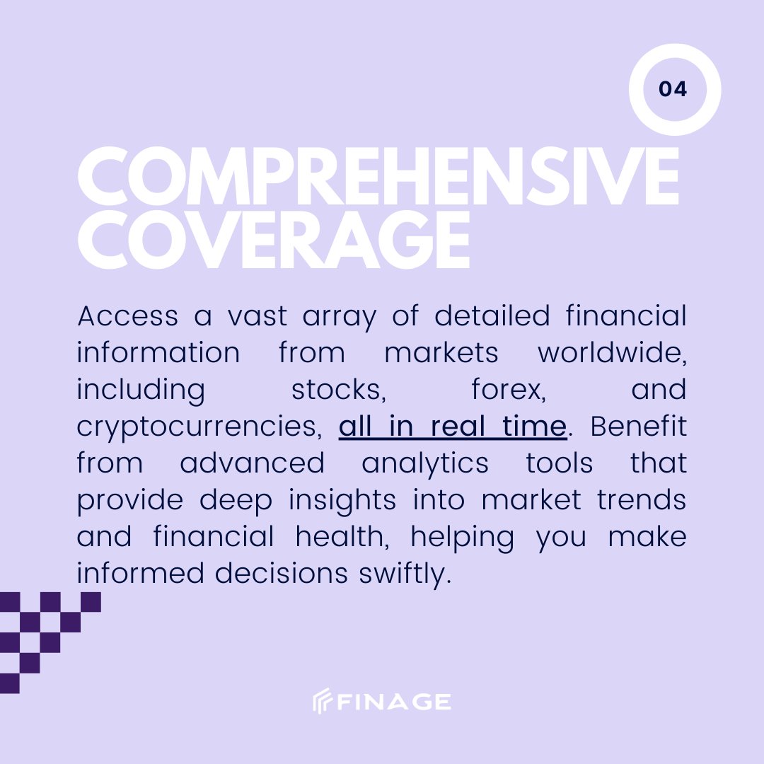 🌐 Unlock Market Insights with Finage Fundamentals! Dive deep into global financial markets with comprehensive data coverage! Whether it’s forex, stocks, or cryptocurrencies, Finage provides all the fundamental data you need. Stay Ahead: Our financial and IPO calendars keep you
