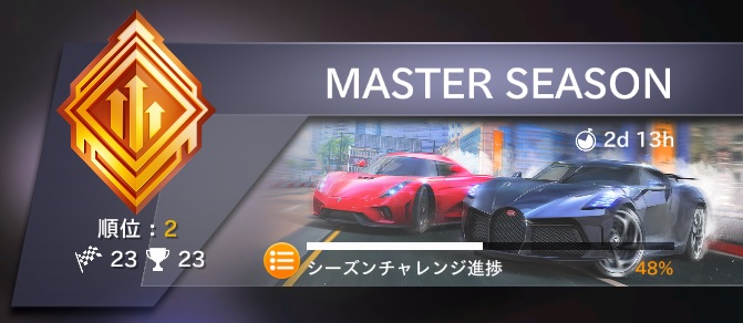 #Asphalt8　MASTER SEASON
今週もお疲れ様