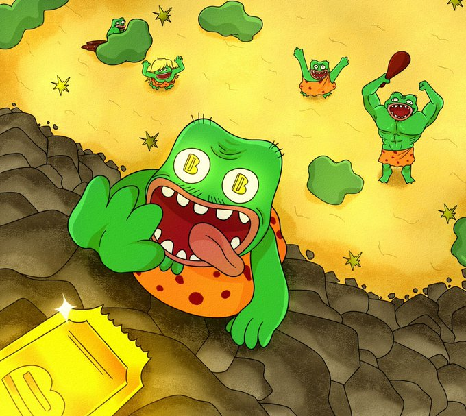 PipeeETH's tweet image. I drew art like Borpa going to the golden ticket🎟️

#Borpa  #borpatoken
