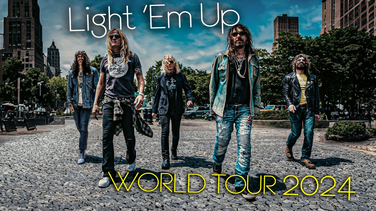 We’re really happy to announce the “Light ‘Em Up” Album & Tour!🚀🚀 “Our 2024 Tour has been locked and we’re gonna have some great nights of kickass rock!!!! Can’t wait to play the new songs for you guys! See ya there!!” – Doug Aldrich Tickets for the US, UK & Europe kick off…