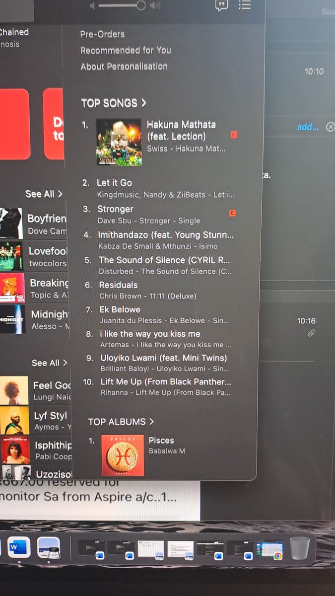 Muchluvswiss's tweet photo. Can someone call @slikouron and tell him S.A Hip Hop has debuted at number 1 today on @iTunes with #HakunaMathata feat @lection https://t.co/cJMC9x2OpO