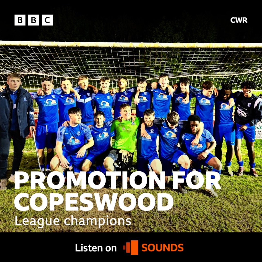 Congratulations to Coventry Copeswood on topping the table in the Midland Floodlit Youth League after their win against Atherstone. bbc.in/3UymKcR