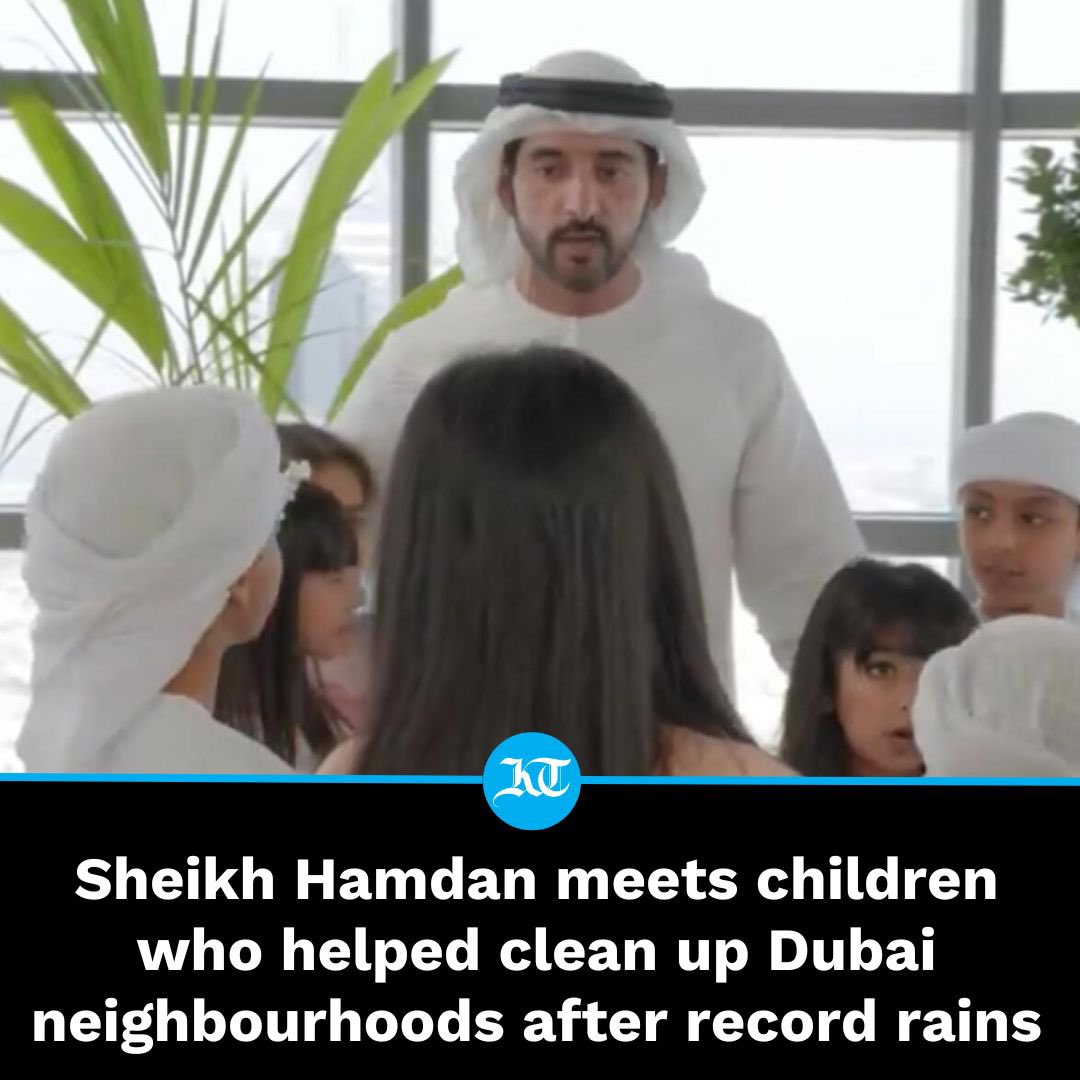 #UAE: Thousands of #Emiratis came together in a major clean-up drive after torrential #rains wreaked havoc in the country last week — and among those who came forward to scrub off neighbourhoods were little children. khaleejtimes.com/uae/watch-shei…