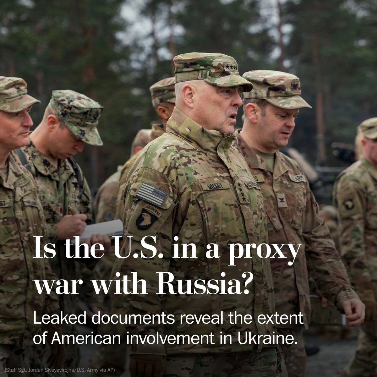 Scores of images recently leaked online, many with classified U.S. military and intelligence assessments, illustrate how deeply the United States is involved in virtually every aspect of the war [in Ukraine], with the exception of U.S. boots on the ground – The Washington Post.…