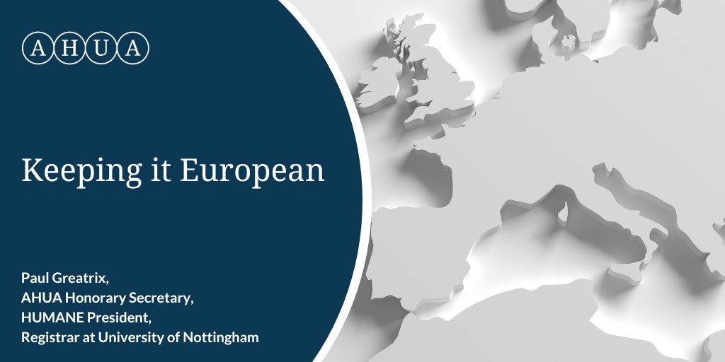 Over on our blog, AHUA Honorary Secretary and @HUMANEaisbl President, Paul Greatrix, discusses the advantages of expanding professional networks both locally and internationally through HUMANE. Read here: bit.ly/3x4fEDV