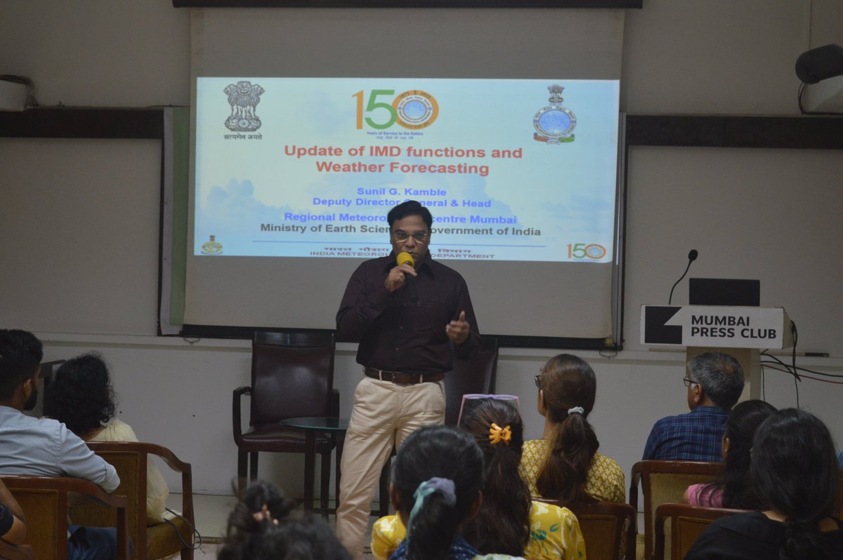 The Mumbai Press Club, in collaboration with Asar Social Impact Advisors, organized an interactive session focused on enhancing weather and climate reporting. Sunil Kamble, Head of the Regional Meteorological Centre (RMC) in Mumbai, conducted the session, covering topics such as…