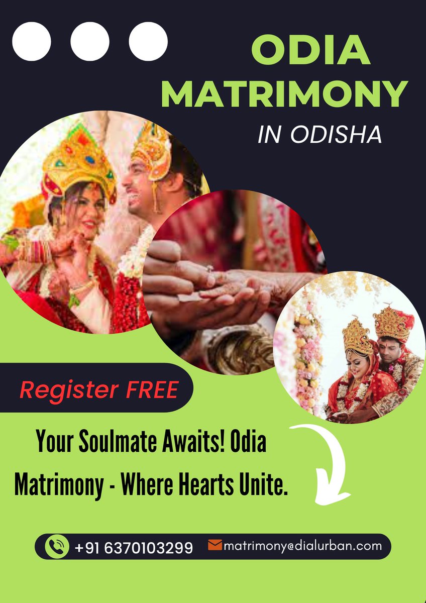 Love Begins Here! Find Your Ideal Partner with Dialurban Odia Matrimony. Trusted Profiles, Secure Platform. Join Now for Free!

#marriagetips #weddingtips #Matrimony #MatrimonialService #marriage #Wedding #MatchMaking #Matrimonial