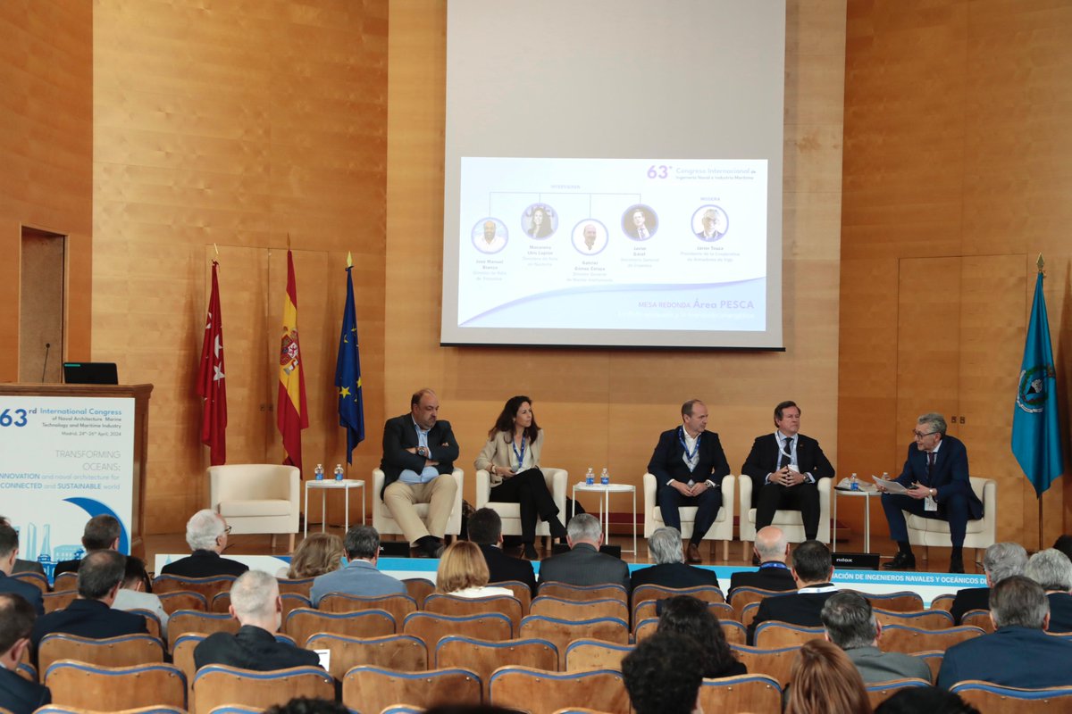 ingnaval's tweet photo. #63CIIN Termina la mesa redonda Pesca "La flota pesquera y la transición ecológica", donde han intervenido importantes personalidades del sector. ¡Muchas gracias a todos, incluido a los que nos habéis seguido a través del streaming! Nos vamos a la mesa redonda Área de Defensa 🙌 https://t.co/w78WjGrH8z