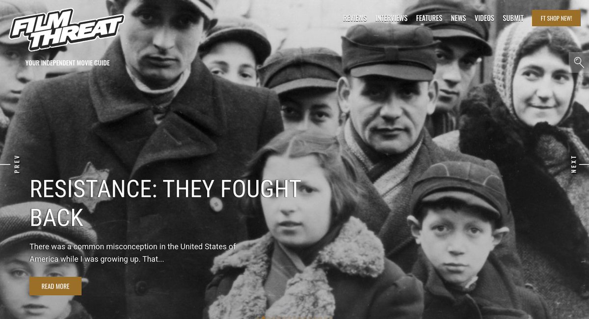 '...there were over 90 documented armed rebellions at concentration camps.' Resistance: They Fought Back teaches Benjamin Franz an important history lesson. filmthreat.com/reviews/resist… #SupportIndieFilm #WWII #ResistanceTheyFoughtBack #Documentary