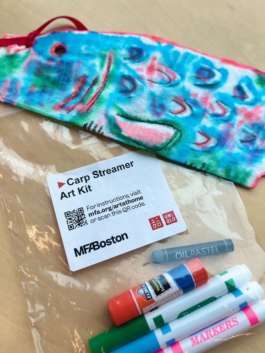 Join us for the grand opening of @UniqloUSA in South Shore Plaza today to get a free Japanese carp streamer art kit from our educators! Even better? The first 100 customers in the morning line from today through Sunday can score a free pair of tickets to the MFA 🎟️