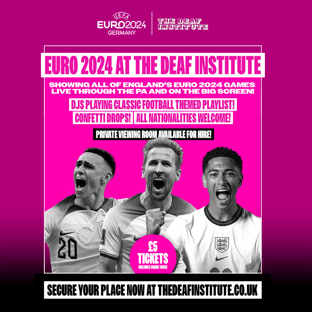 Tickets are now available for EURO 2024 at Deaf & The Lodge 🎟 - bit.ly/EURO2024DEAF - Showing all Englands games through the PA & Big Screen - DJ's playing Classic Football Themed Playlist - Private room available for hire Reserve your tickets now! #EURO2024