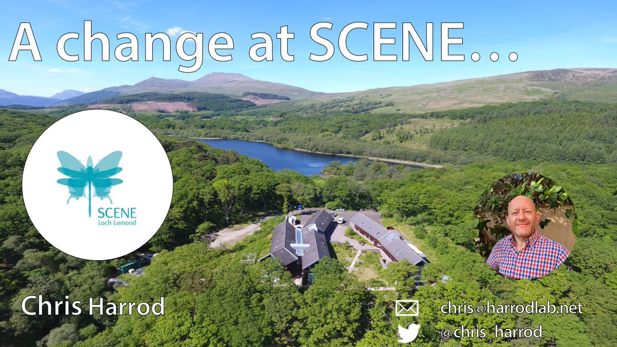 We are delighted to welcome Prof Harrod @chris_harrod who will be our new Director at our field station @sceneUofG Chris gave a fascinating talk and is clearly enthusiastic & passionate about his role and collaborating with others -watch this space! #SBOHVMResearch #SBOHVMAwayDay