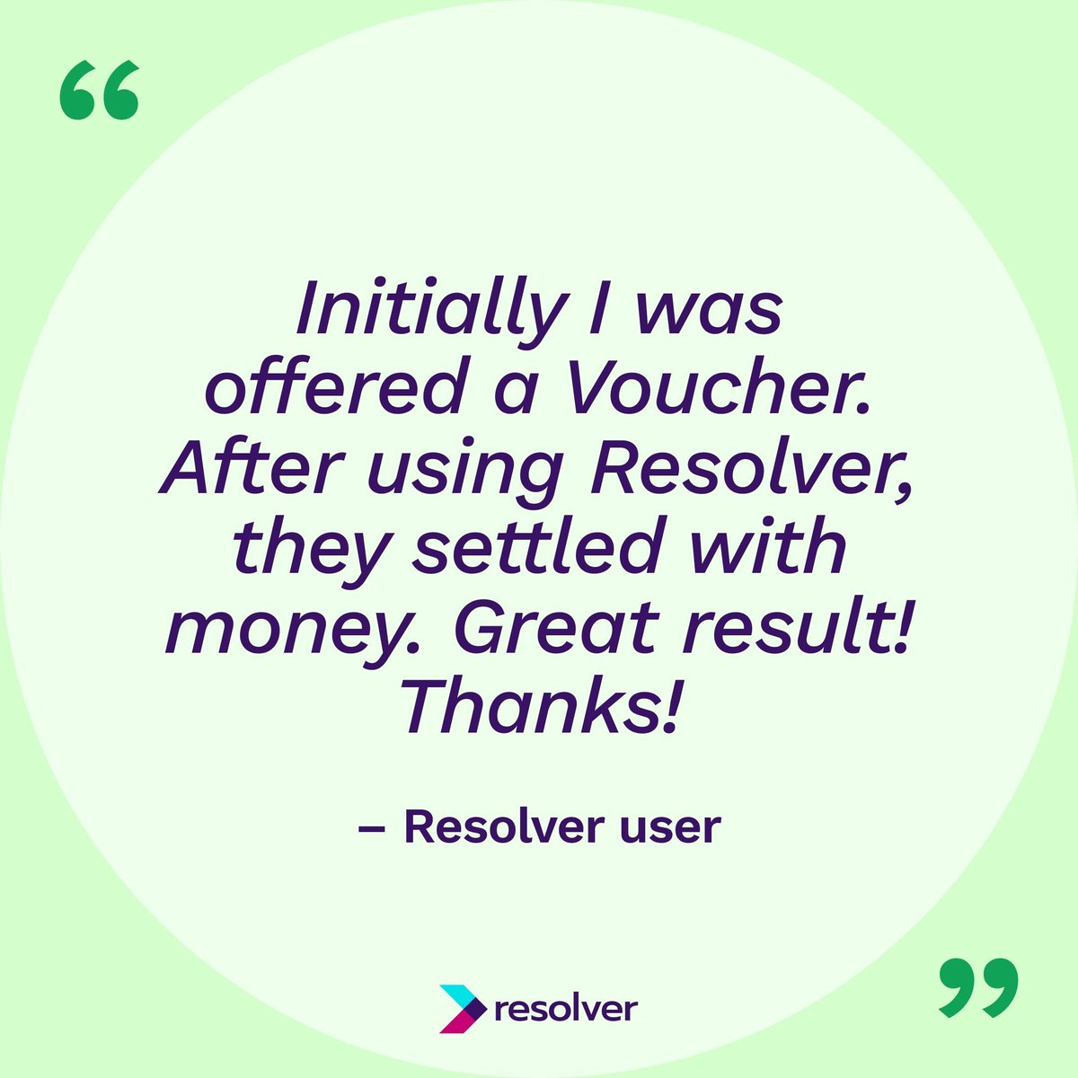 Didn’t get the outcome you hoped for? We’re here to help! Don’t settle for second best, put Resolver to the test! Raise your complaint today 👉 buff.ly/2OQK8ic