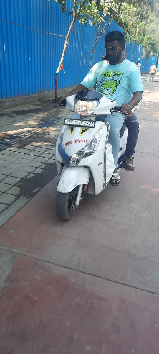 @PuneCityTraffic 
Driving on footpath opp Amber Hall, near Mrutyunjayeshwar Mandir, Kothrud