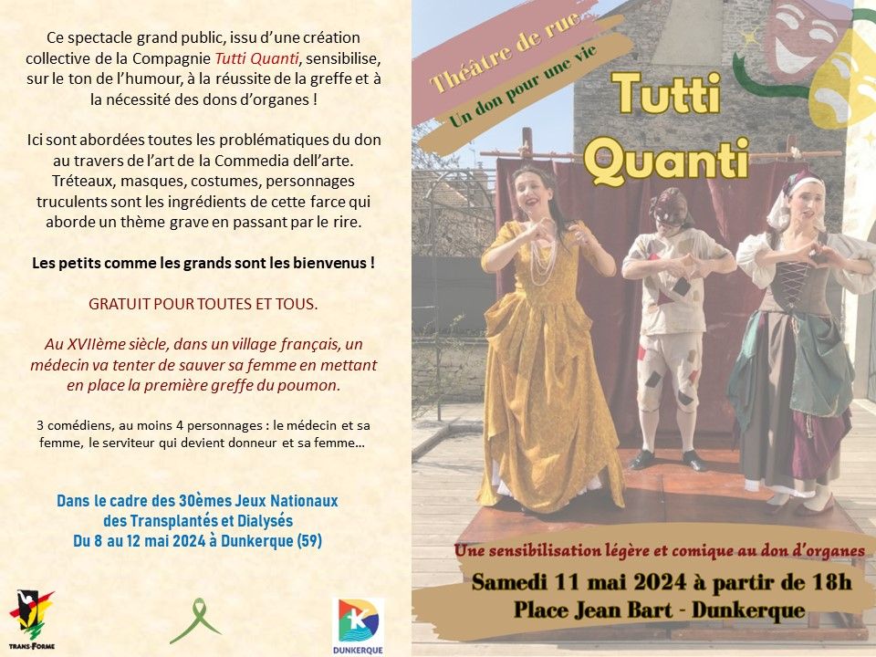 ASTD_DON's tweet photo. L𝐞 samedi 11 𝐦𝐚𝐢 𝟐𝟎𝟐4 à 18h : spectacle de la compagnie Tutti Quanti, ouvert à toutes et à tous, à titre gracieux.
𝑽𝑬𝑵𝑬𝒁 NOMBREUX ASSISTER A CE SPECTACLE LUDIQUE ET INFORMATIF 😊

#jntd2024 #VillledeDunkerque #dondorgane #TransFormeDON https://t.co/CVqeliudGF