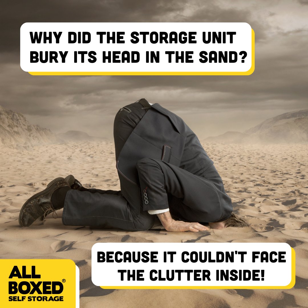 It's not always pretty in there 🫣

But just think, least it's not cluttering your house 🤩

Explore our range of storage units allboxed.co.uk/storage-unit-s… 🔗

#storage #selfstorage #storageunits #calnestorage #melkshamstorage #chippenhamstorage #ukstorage