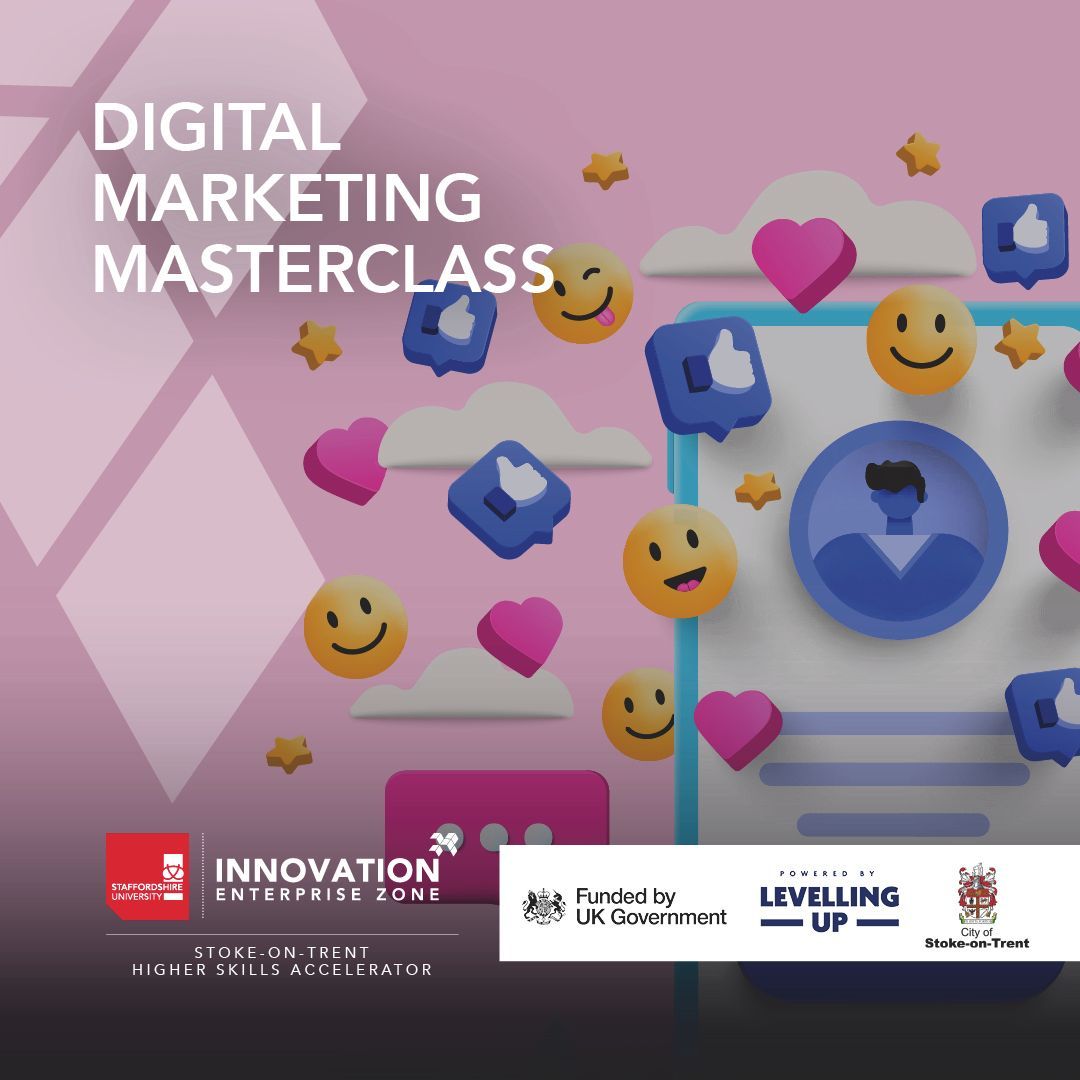 🚀 Elevate Your Career with our Digital Marketing Masterclass! 💻🌐 💡 Whether you're a seasoned professional or just starting, there's always room to grow in the digital realm. Sign up today and stay ahead of the curve! 🌟✨ Email: employers@staffs.ac.uk #LevellingUp #UKSPF