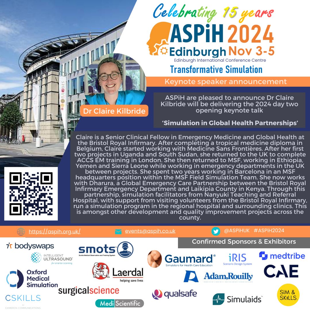 📢 Day two opening keynote speaker announcement!
#aspihconference2024 #aspih #simulation #simulationconference