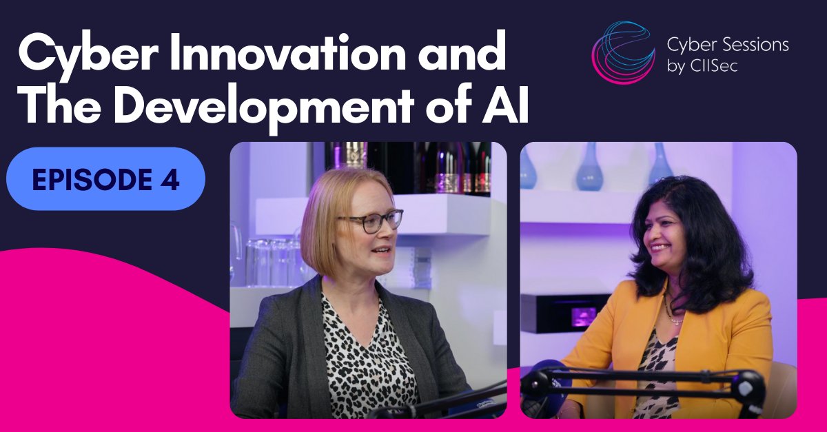 Join Sarah Janes and Dr Saritha Arunkumar in our 4th podcast about how fulfilling a career in cyber security can be; how to encourage more people into the industry, and how diversity builds innovation. 

🔊Tune in on 29th April to hear the podcast #CyberSessionsbyCIISec