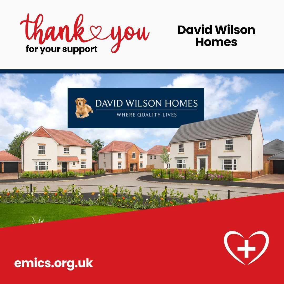 David Wilson Homes East Midlands is thrilled to announce a £ 1,500 donation to the East Midlands Immediate Care Scheme (EMICS). This generous support will help equip our incredible volunteer doctors and paramedics with the essential medical tools they need to provide urgent care