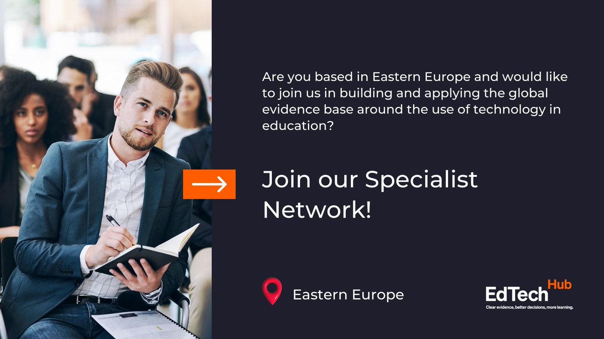 Passionate about using tech to transform education worldwide? EdTech Hub seeks experts to join our network! Seeking those with policy and program experience in Eastern Europe, especially Moldova. Make a difference in global education. Apply now! edtechhub.org/jobs/#Europe