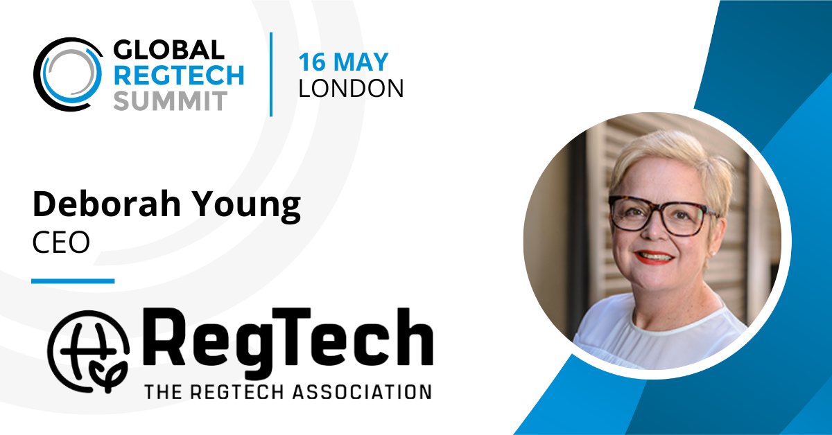 📢 Our latest speaker taking the stage at the Global RegTech Summit – Deborah Young, CEO at The RegTech Association 📢 Register to take part in the worlds leading #RegTech event: GlobalRegTechSummit.com #GRTS24 #Compliance
