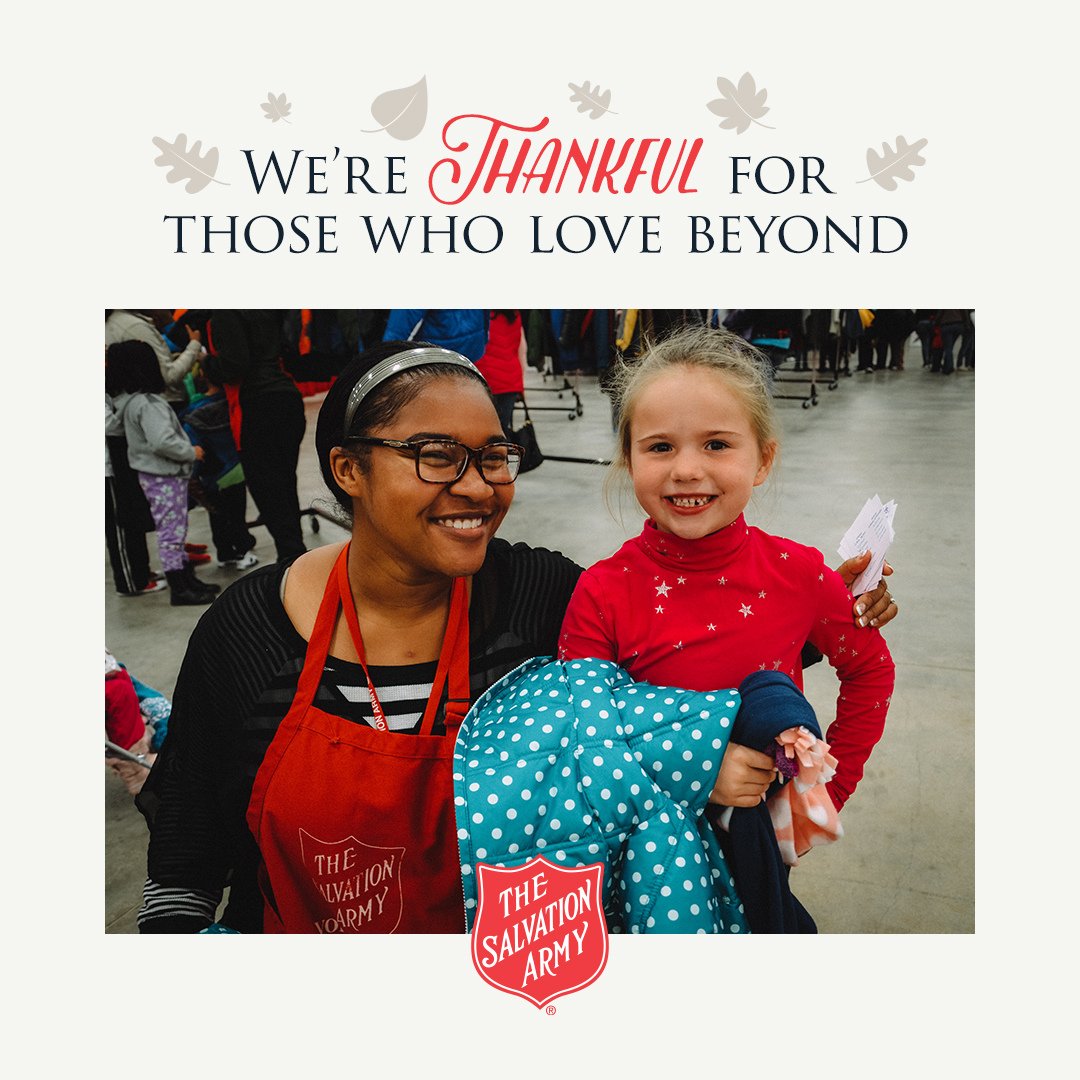 We express our #gratitude to all our volunteers and donors. Your dedication, compassion, and hard work have made a big difference. We couldn't fulfill our mission without your selfless contributions. 

#Volunteer #GiveBack #GiveLocal #TheSalvationArmy #AboveAllLove #ChangeMaker