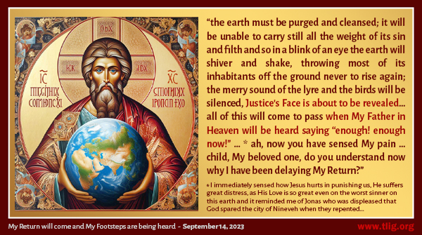 The Justice of God will purge this earth of ALL its sins and filth. Be prepared! Prepare your soul every day to meet God because you do not know when it will come! ww3.tlig.org/en/messages/my…
 #JusticeOfGod #DivineJustice