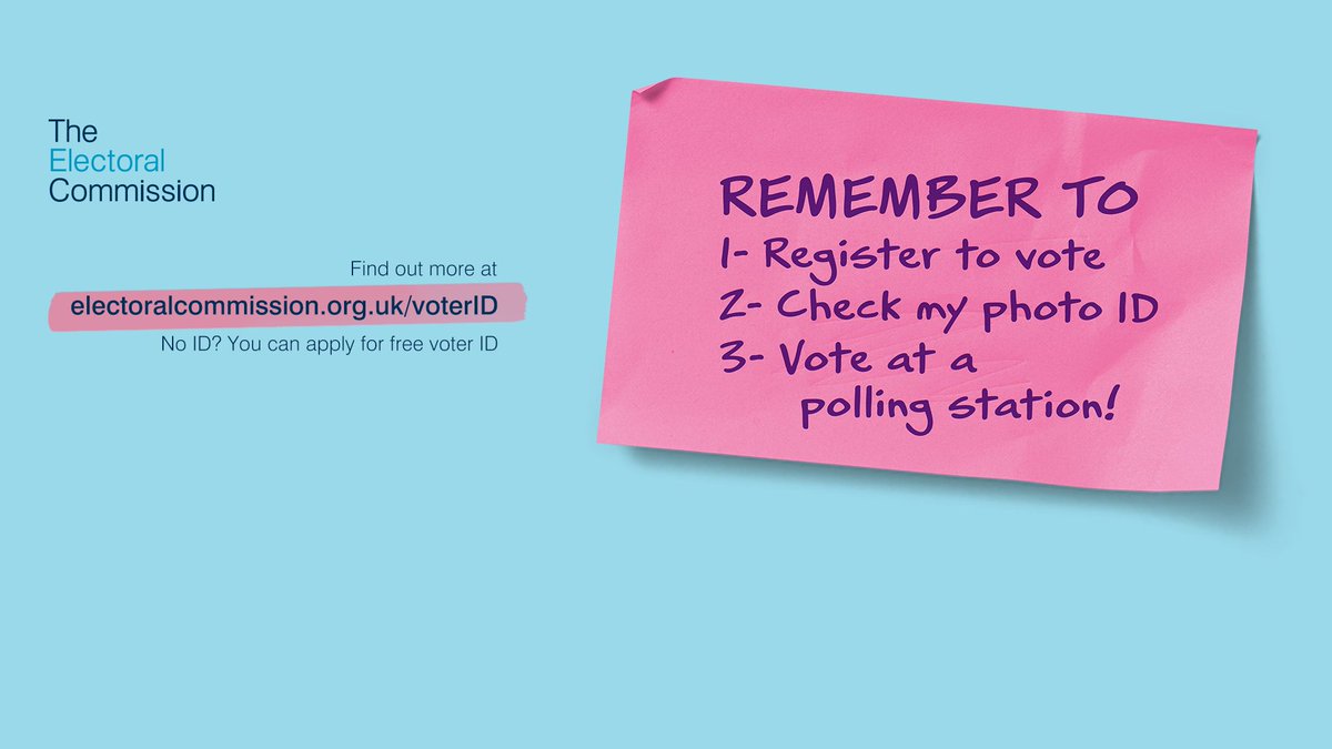 📣Less than a week to go before Thursday 2 May ⏰📅 🚨Make sure you have done all the below to vote in the Police and Crime Commissioner Elections for Warwickshire Police area 🚓