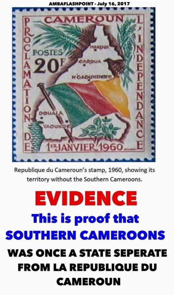 To obviate the confusion by which “Southern Cameroons” or “West Cameroon” may be mistaken for the Ebolowa Province & Bafoussam Province, respectively, of the Cameroun République, we'll fall back on this geopolitical appellation AMBAZONIA
whenever necessary.
#RecogniseAmbazoniaNow