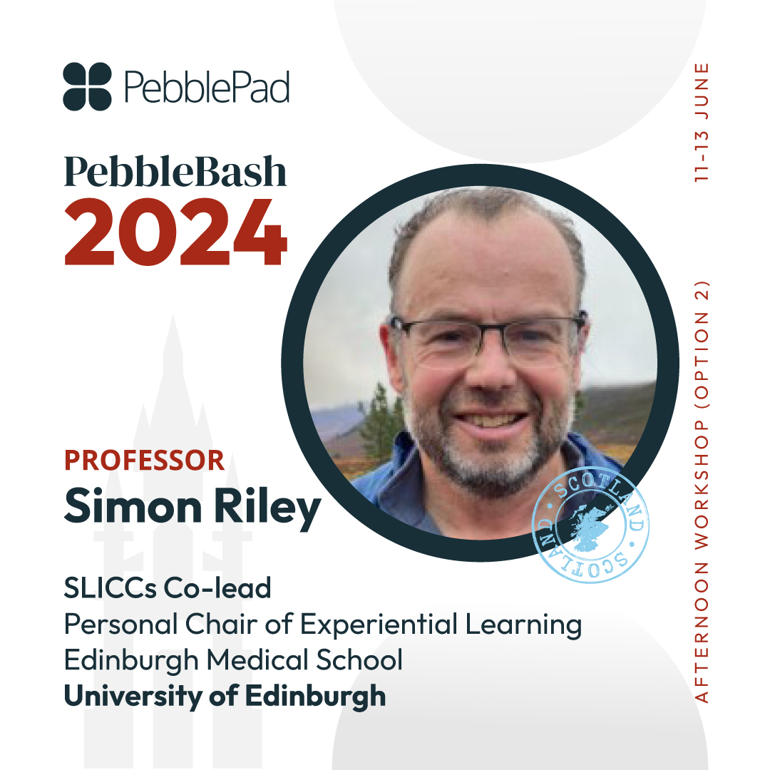 📚 #PebbleBash2024 Pre-Conference Workshops ✨ 2️⃣Afternoon Session - Option 2 is: SLICCs: powerfully reflective, student-centred learning at scale. Lead by Dr Gavin McCabe and Professor Simon Riley from @EdinburghUni 🏴󠁧󠁢󠁳󠁣󠁴󠁿 🔗 hubs.ly/Q02tMl2s0