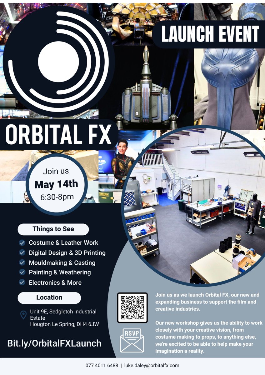 Create Growth Programme business Orbital FX have announced their launch event! Join them for an immersive evening of live demos, exciting insights and the opportunity to explore their facility. 🎟️hubs.ly/Q02v7wzX0