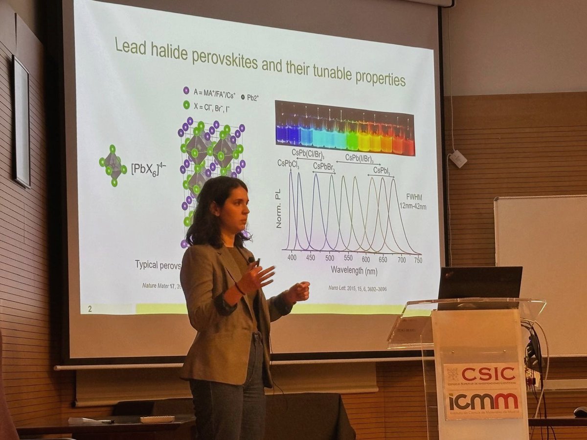 Thrilled to be part of #YOUMAT24 and very happy to present my latest work on perovskite materials 🧪😙 @icmm_csic