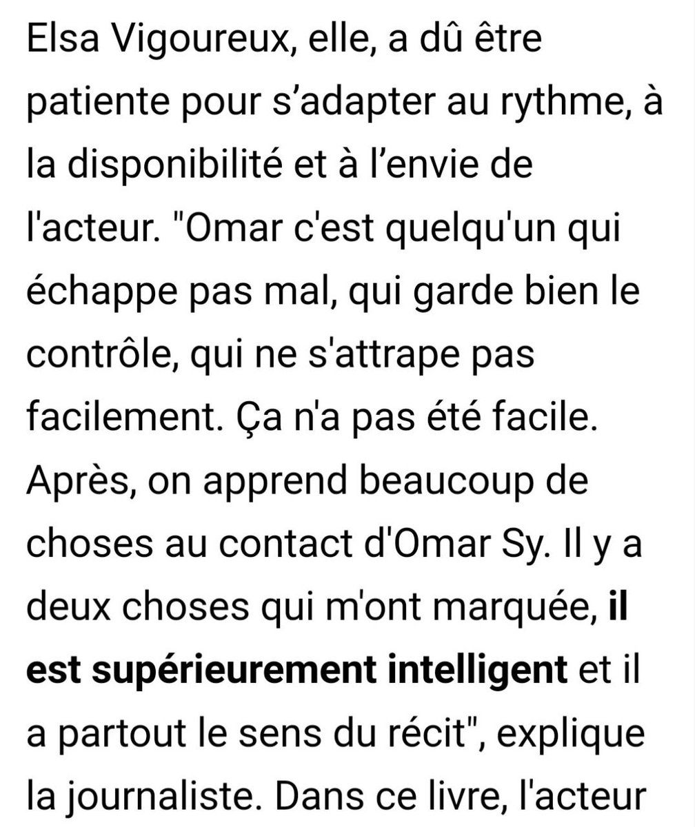 La journaliste @elsavigoureux explique qu'Omar Sy l'a traitée comme une merde et qu'elle a aimé ça car il est dominant intellectuellement.