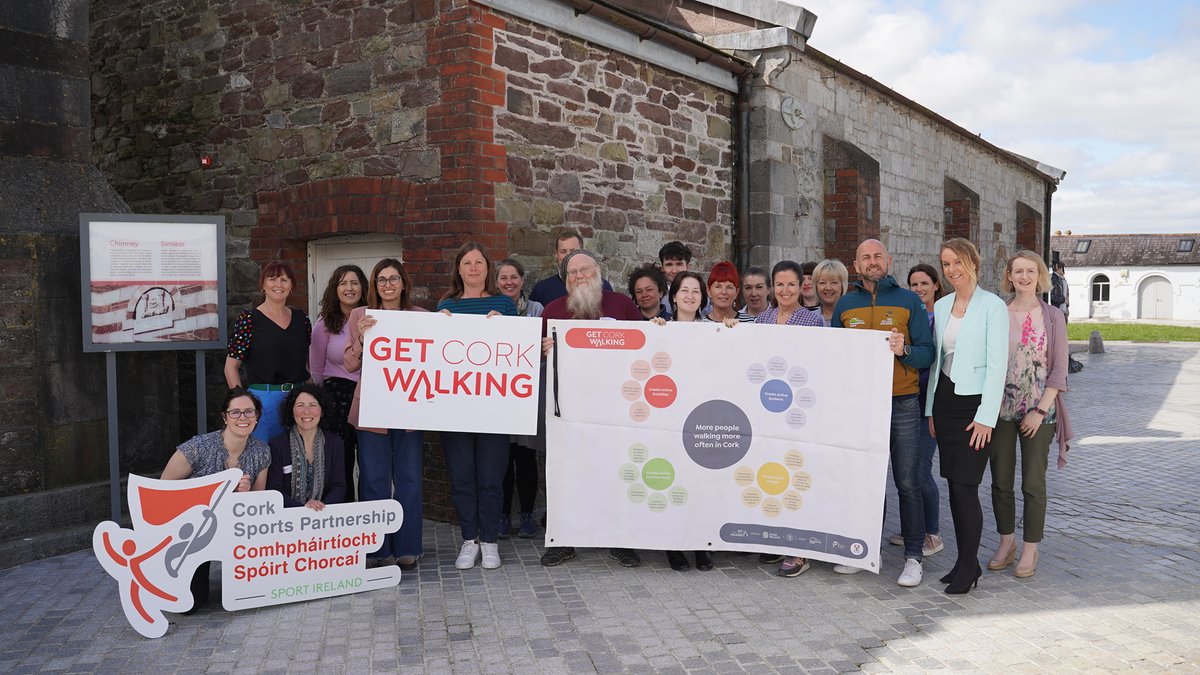 Nice warm & sunny day to welcome @CorkSports #getcorkwalking programme. Looking to get up, out and about more, have a look on corksports.ie/get-cork-walki… for more info #purecork #corkcitycouncil