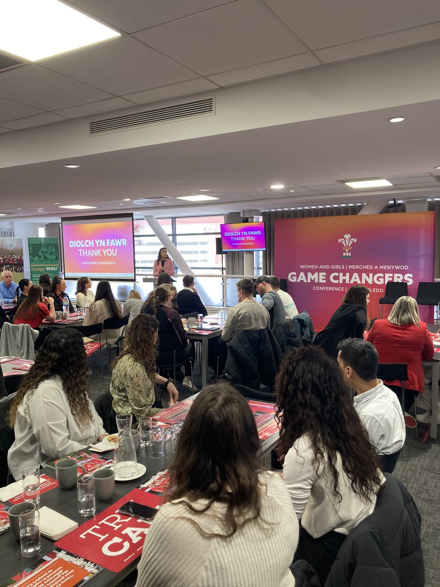 Looking forward to a fantastic day with great people, guests and speakers. 
@WelshRugbyUnion @WRU_Community @WorldRugby @Womens6Nations @principalitysta 

#WRUGAMECHANGERS24